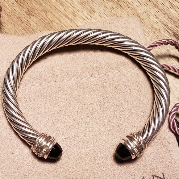 Authentic David Yurman Cable Crossover Black Onyx - Picture 6 of 6